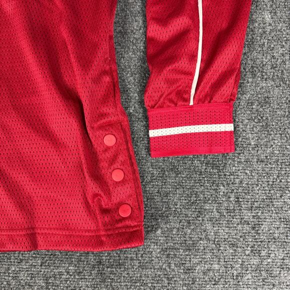 Adidas Indiana Hoosiers Red Hoodie Mesh Mens Size M Football Basketball HN7662 - Picture 3 of 11